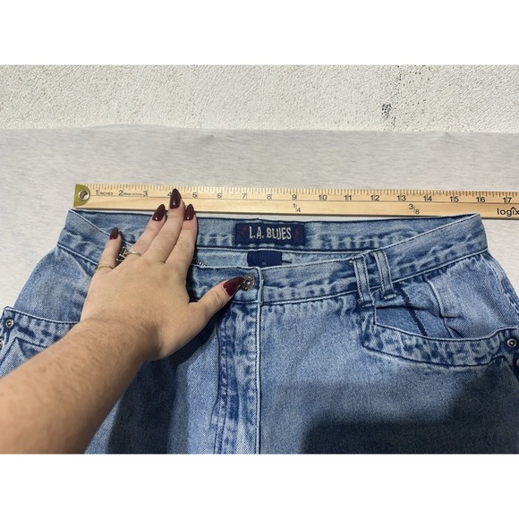 LA Blues Vintage Light Wash Mom Jeans Womens 18 - Picture 4 of 9